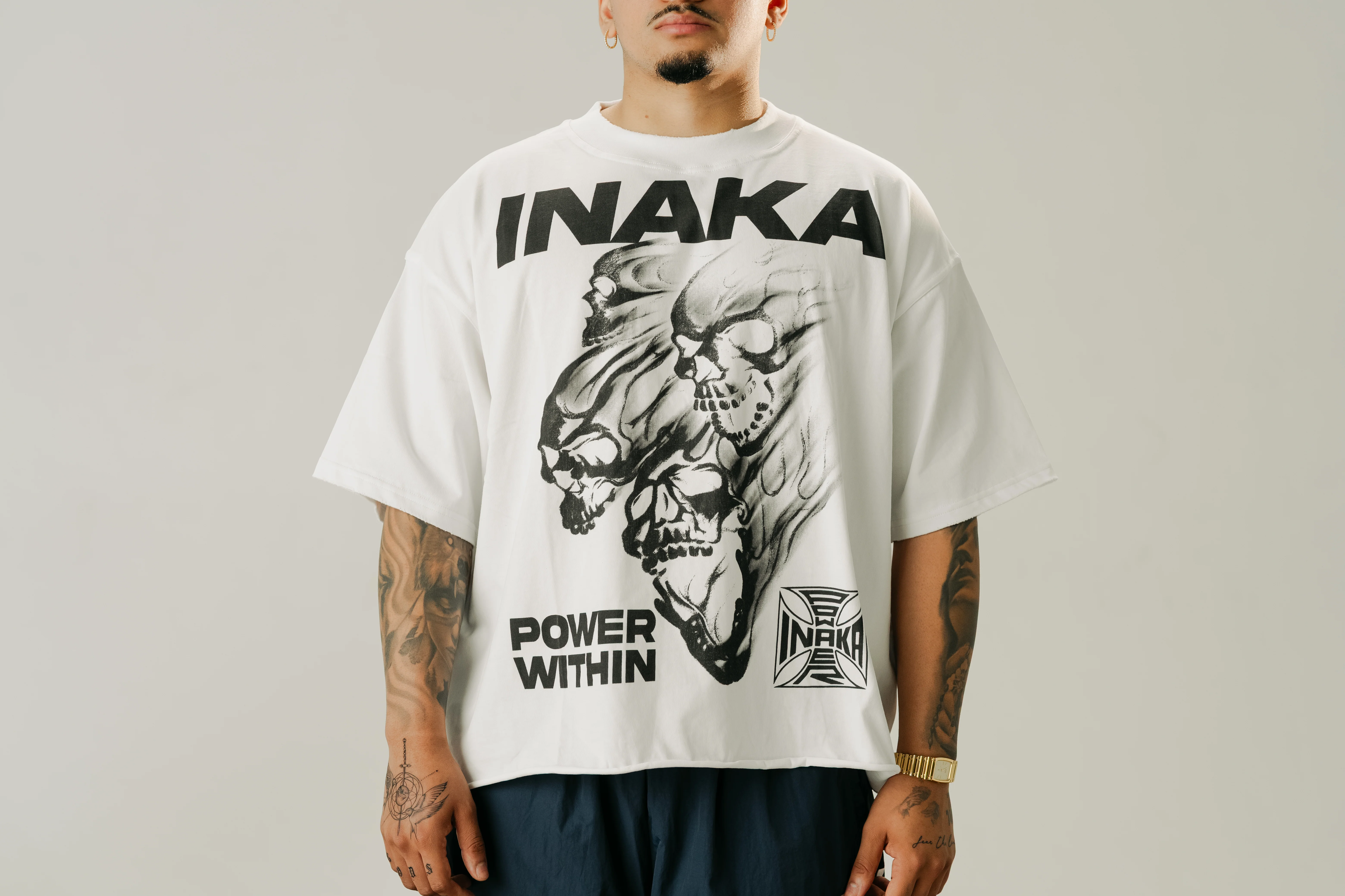 GHOST SKULL CROPPED TEE - Image 4