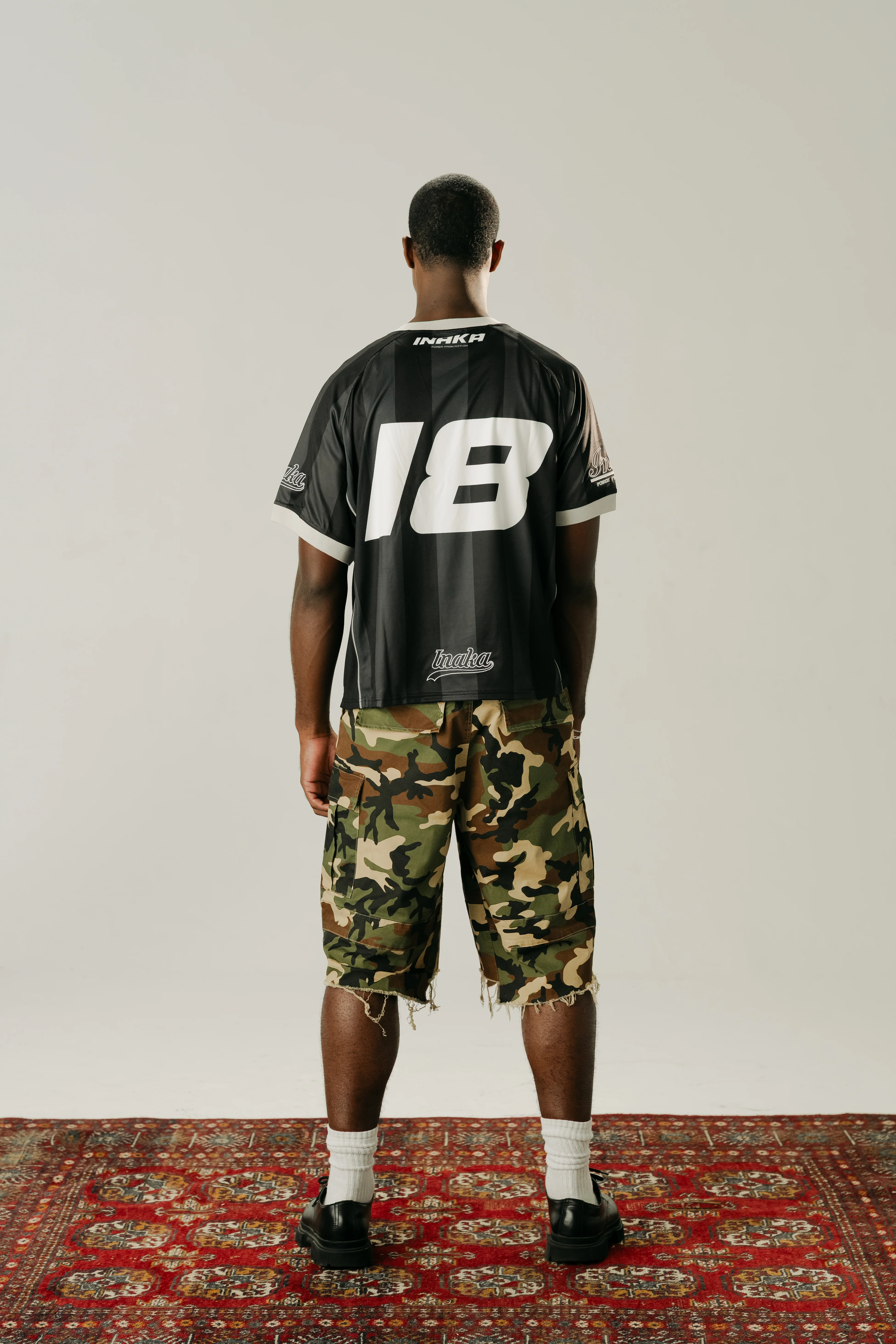 FC INAKA CROPPED JERSEY - BLACK - Image 3