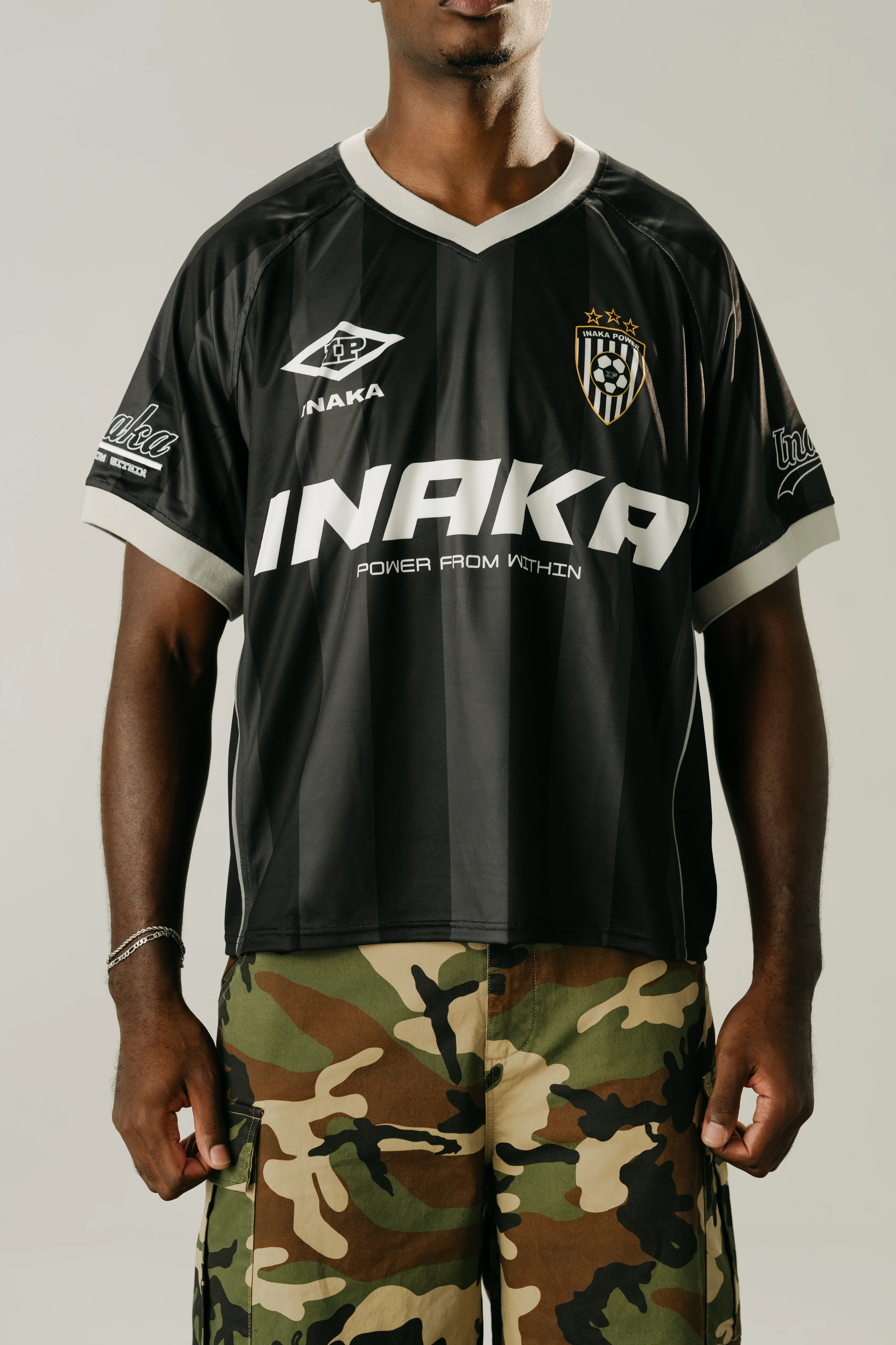 FC INAKA CROPPED JERSEY - BLACK - Image 4