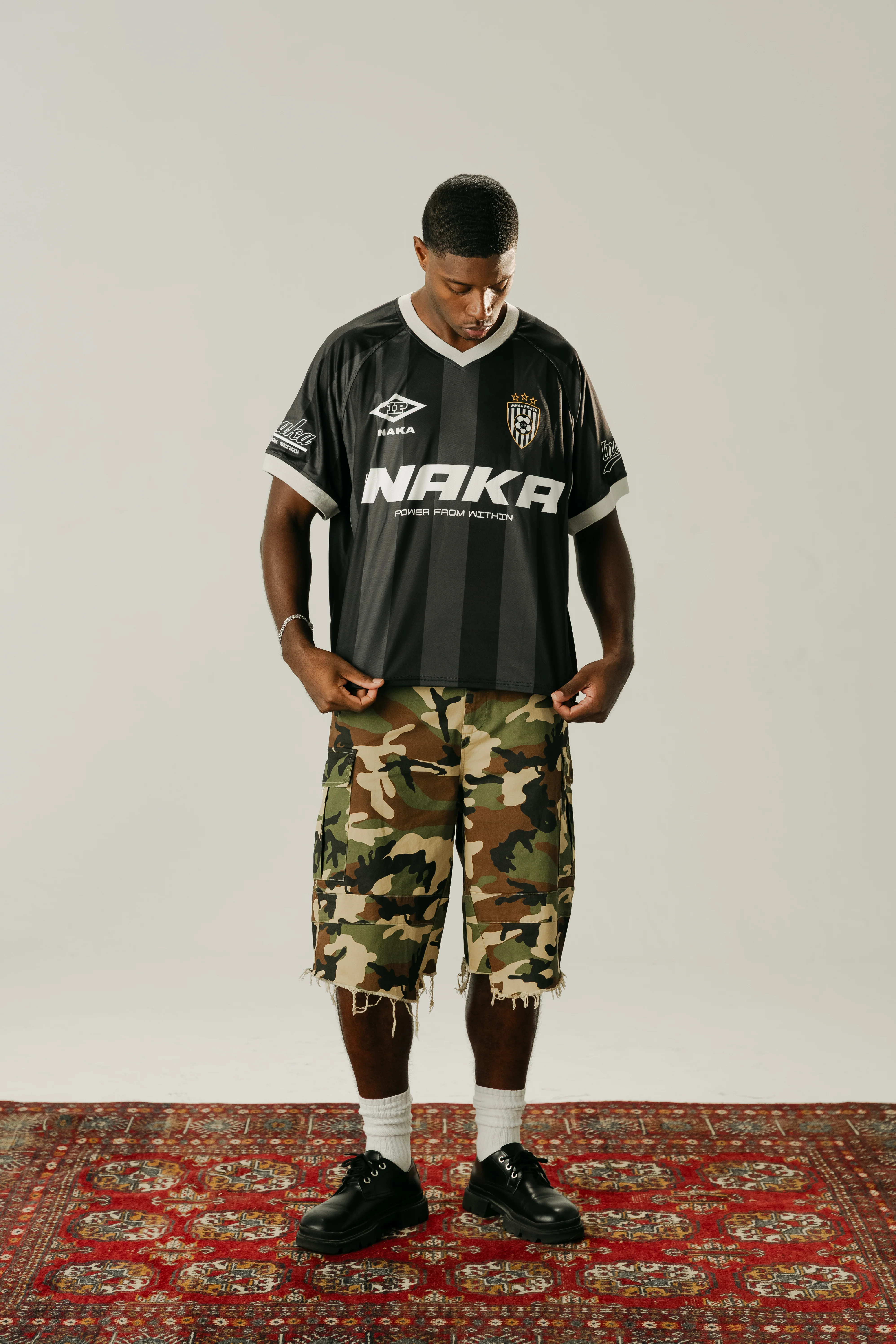 FC INAKA CROPPED JERSEY - BLACK - Image 5