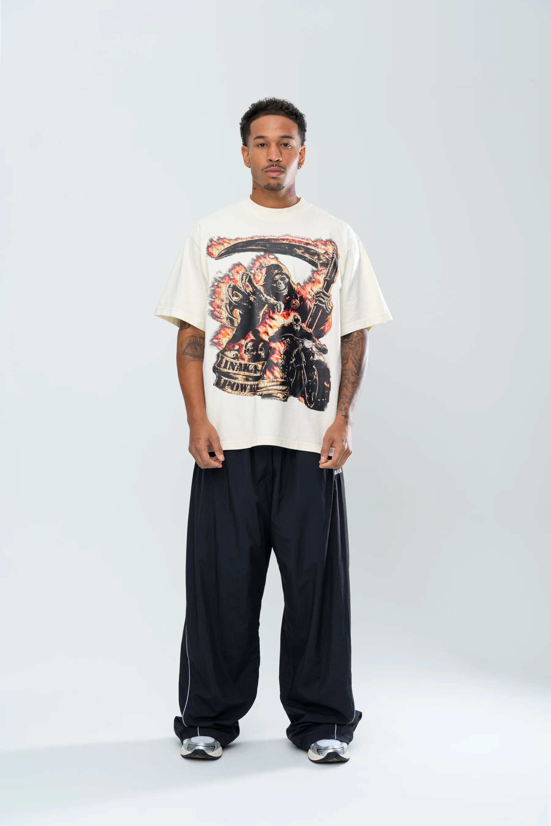 INAKA ROAD REAPER TEE - CREAM - Image 6