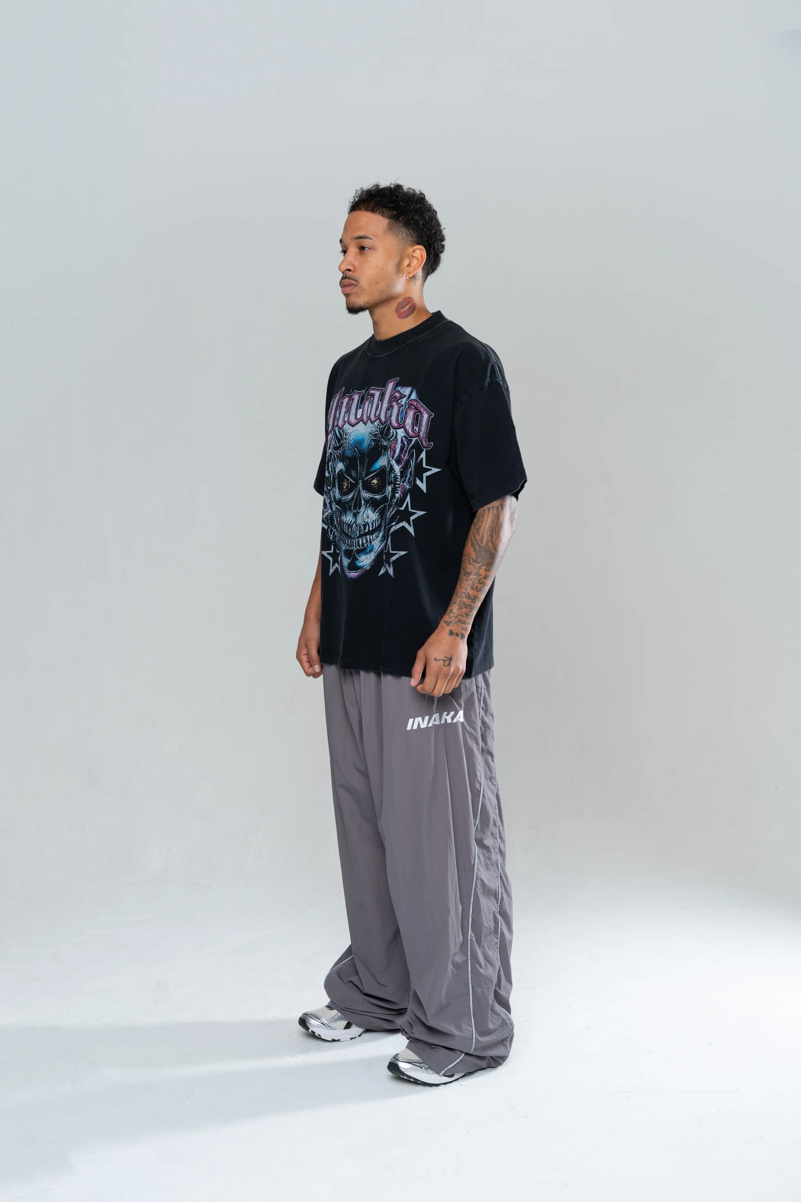 ICONIC BAGGY TRACKPANTS - STONE - Image 3